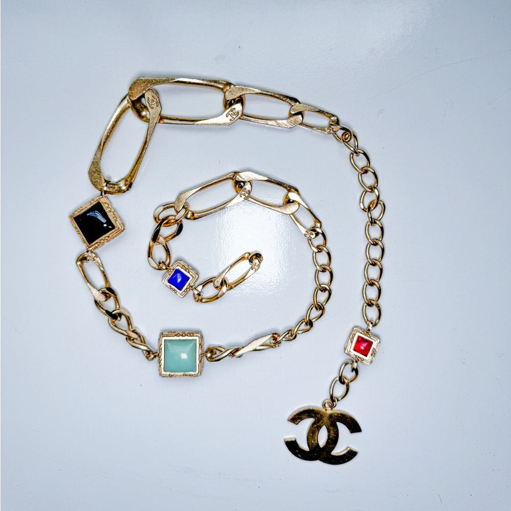 Vintage Chanel 2002 Métiers d’Art CC Gold Link Belt (No Clasp) - Picture 1 of 5